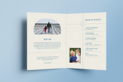 Blue Simple Minimal Funeral Program, a Brochure Template by Neermana (Thumbnail 4 of 4)