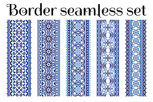 Border ornament decorative seamless