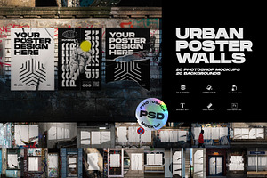 Urban Poster Wall Mockups