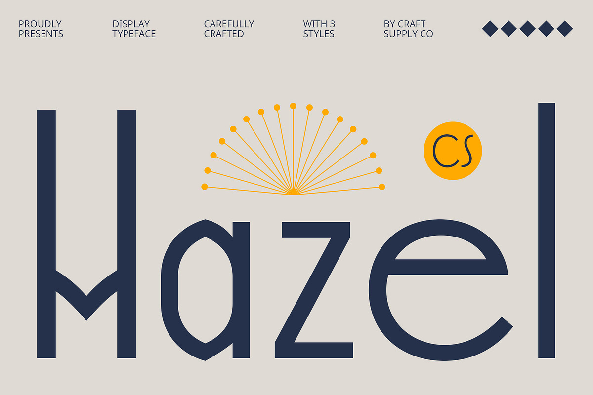 CS Hazel – Art Deco Font, a Sans Serif Font by Craft Supply Co. (Photo 1 of 8)