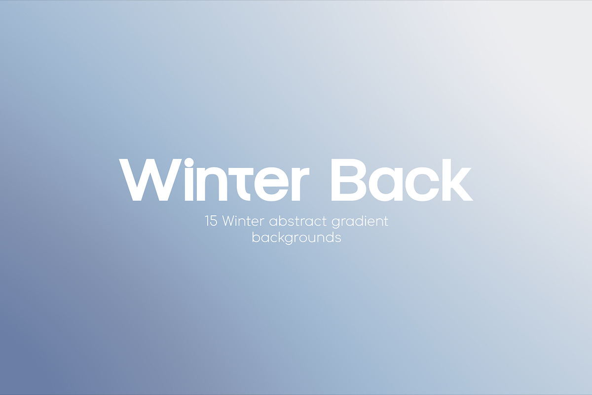 Winter Abstract Gradient Collection, a Texture Graphic by Ghurafa Studio (Photo 1 of 10)