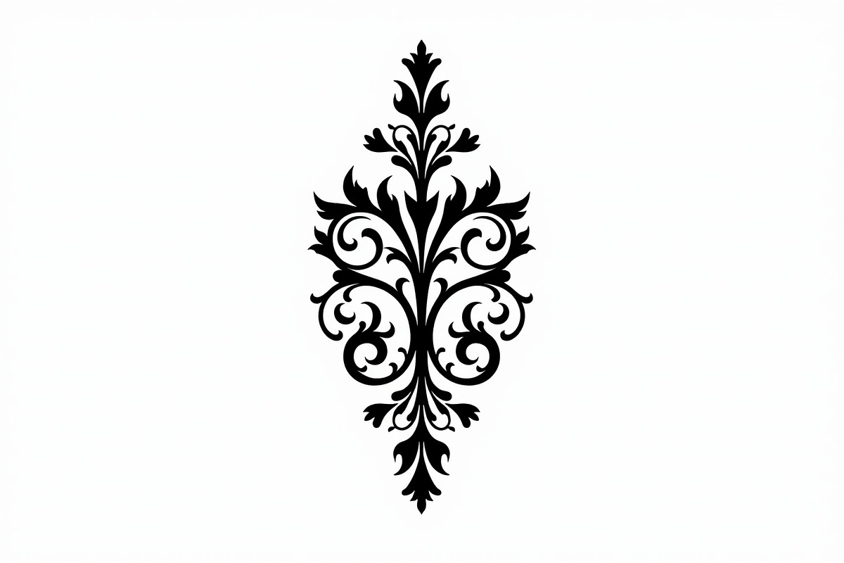 Decorative Vintage Ornament Cut File, an Illustration by musafir_fashion (Photo 8 of 9)