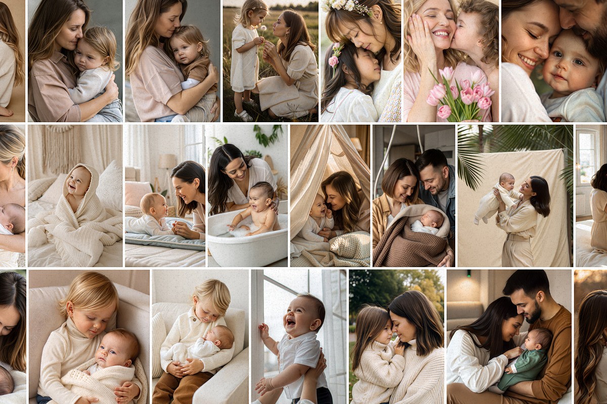 Motherhood & Family Stock Image, a Beauty & Fashion Photo by Helospace (Photo 5 of 10)