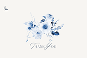 Dusty Blue Floral Wedding Set, an Illustration by Karma (Thumbnail 16 of 16)