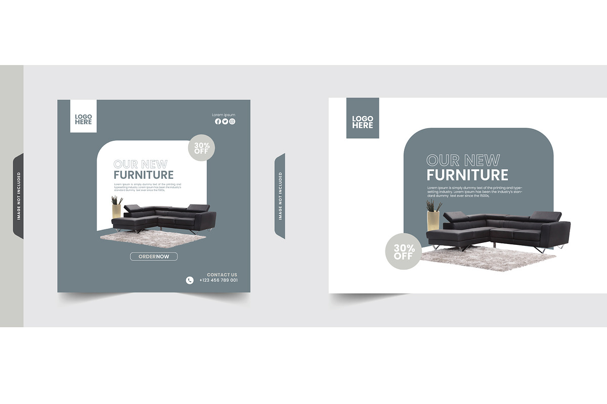 Social Media Template Pack Bundle V1, a Social Media Template by Dhwstd (Photo 4 of 6)