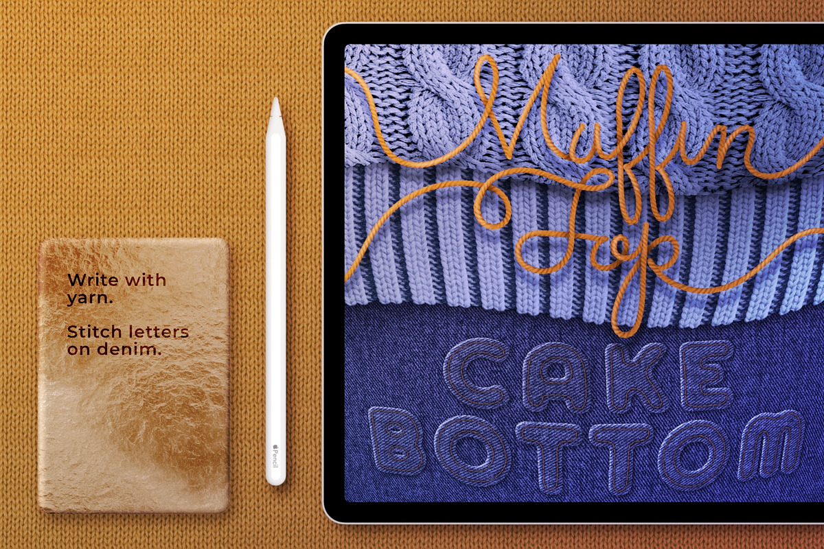 Whip Stitch Craft Kit for Procreate, a Brush Add-On by UPROOT (Photo 11 of 11)