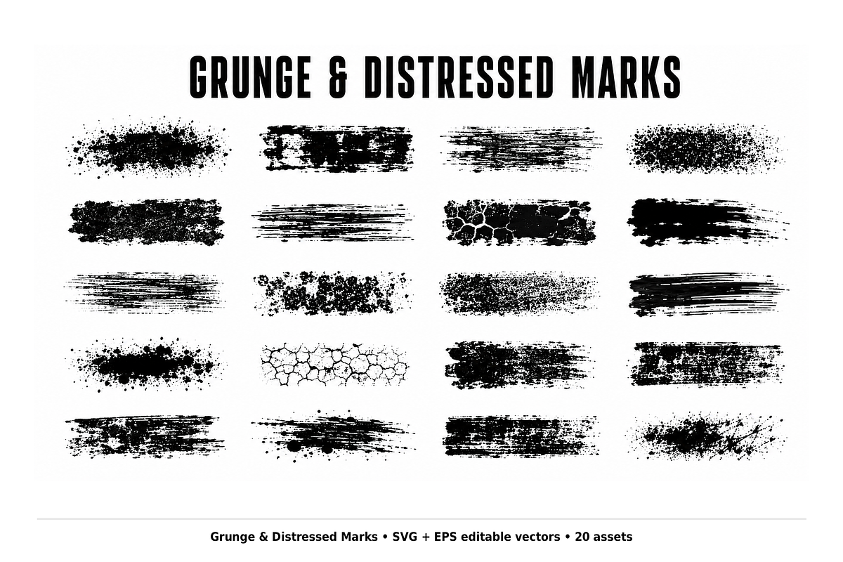 204 Ink Texture Vector Brushes, a Brush Add-On by ZinetroN (Photo 8 of 13)