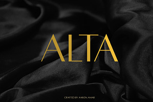 Alta Typeface 3 Weights - SAVE 20%