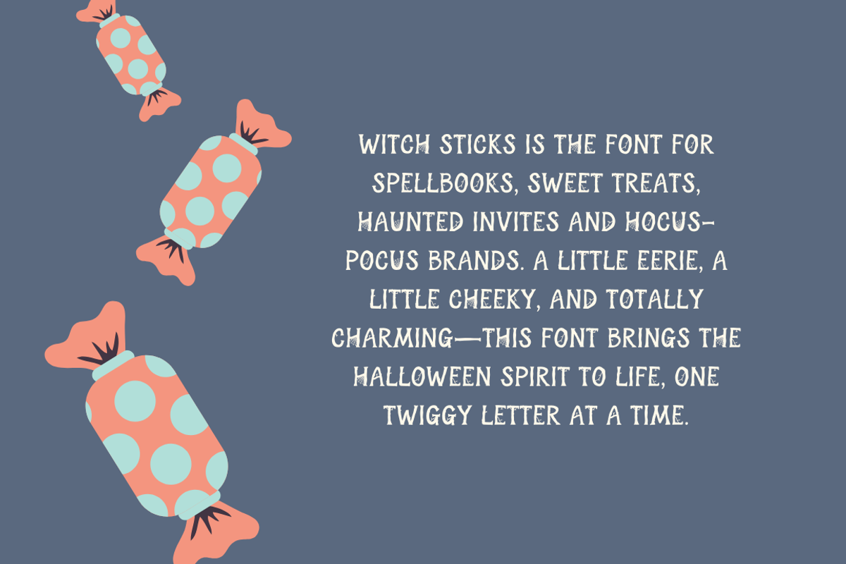 Witch Sticks Halloween Font, a Serif Font by Cosy Fox (Photo 3 of 7)