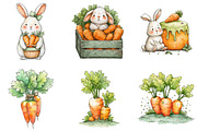 Watercolor Easter Bunny Clipart, an Illustration by Sublimation Artist (Thumbnail 5 of 7)