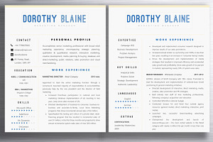 Resume Template Dorothy