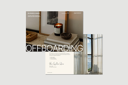 Minimalist Offboarding Guide, a Brochure Template by Gem Media