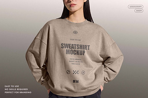 Women's Sweatshirt Mockup, a Hoody Mockup by Design Squad