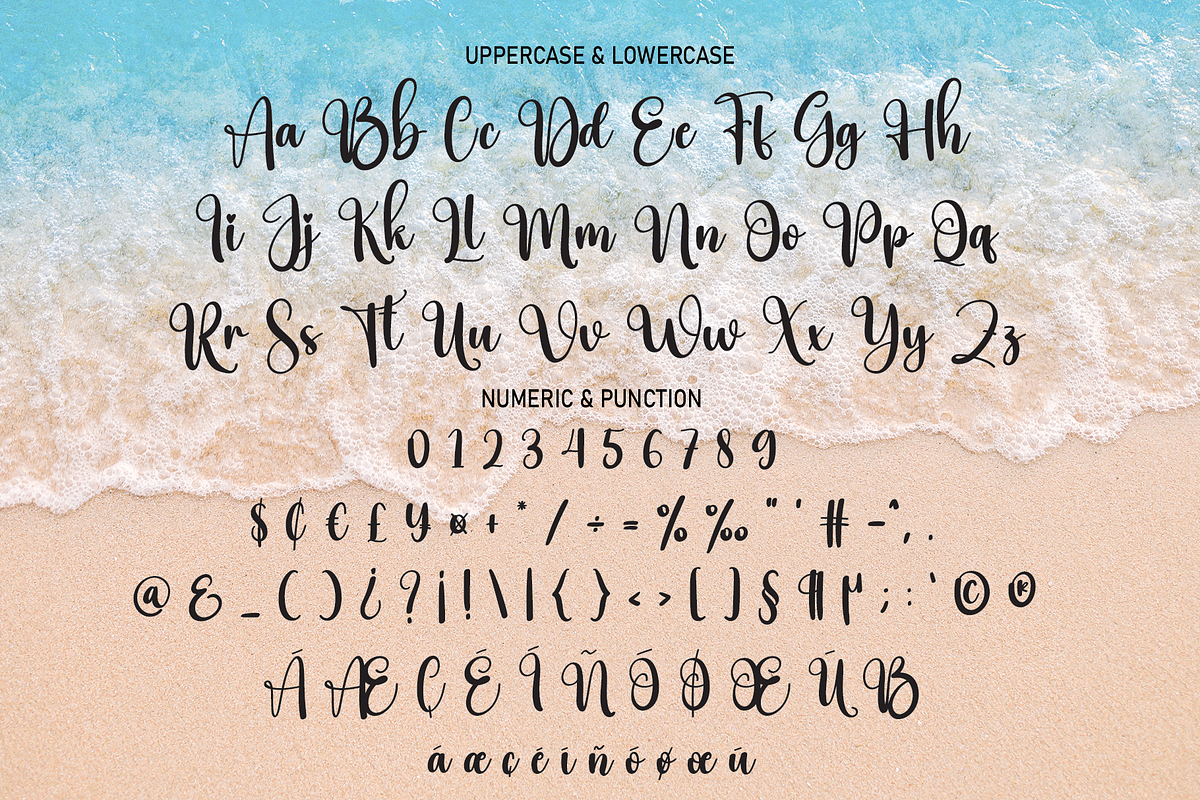 Ocean | Script Font, a Script Font by Scratchones (Photo 8 of 8)