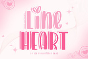 Lineheart - Handwriting font, a Handwritten Font by AnningArts (Thumbnail 1 of 6)