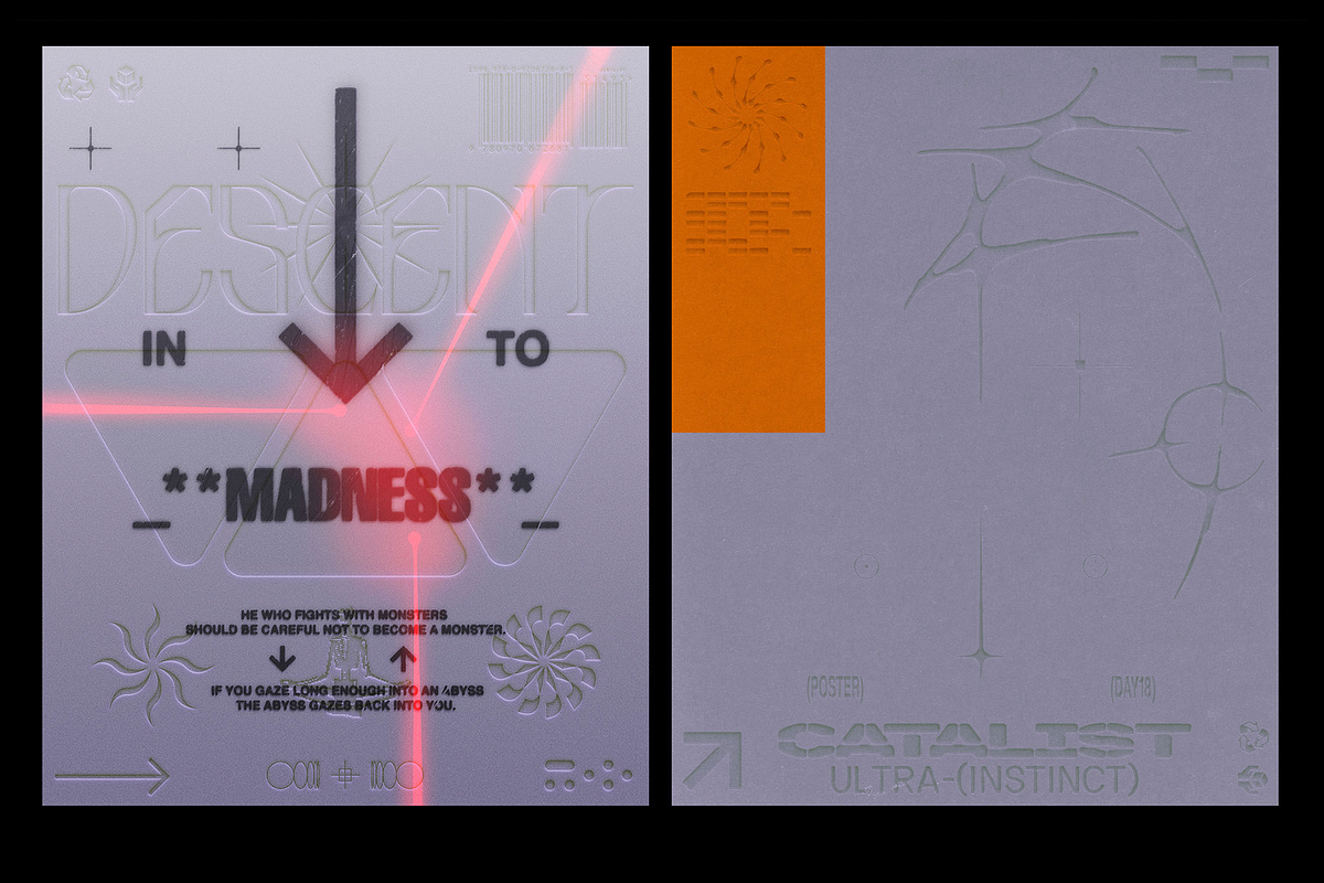 Realistic Emboss Photoshop Template, a Layer Style Add-On by Design syndrome (Photo 3 of 9)
