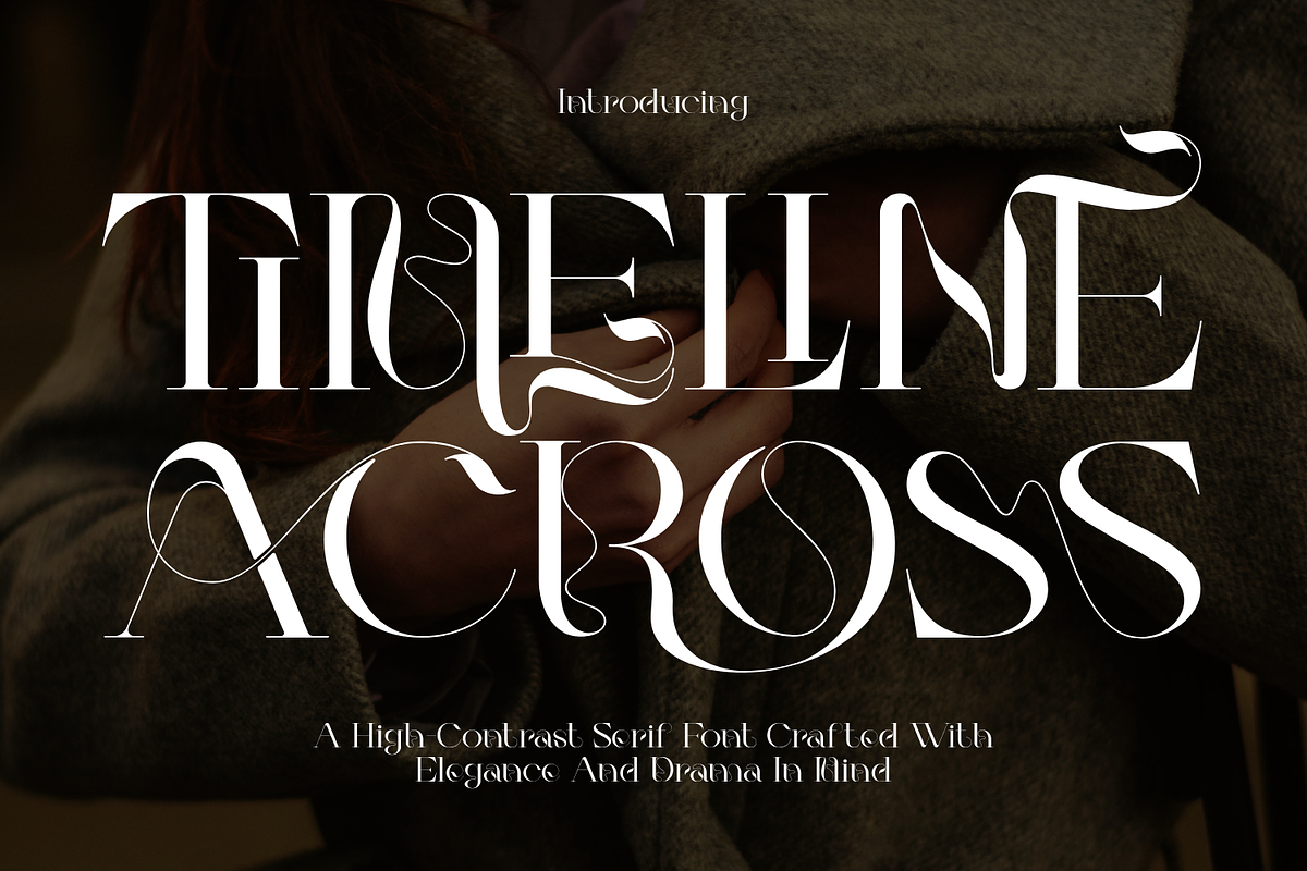 TIMELINE ACROSS - LUXURY FONT, a Serif Font by 177Studio (Photo 1 of 8)