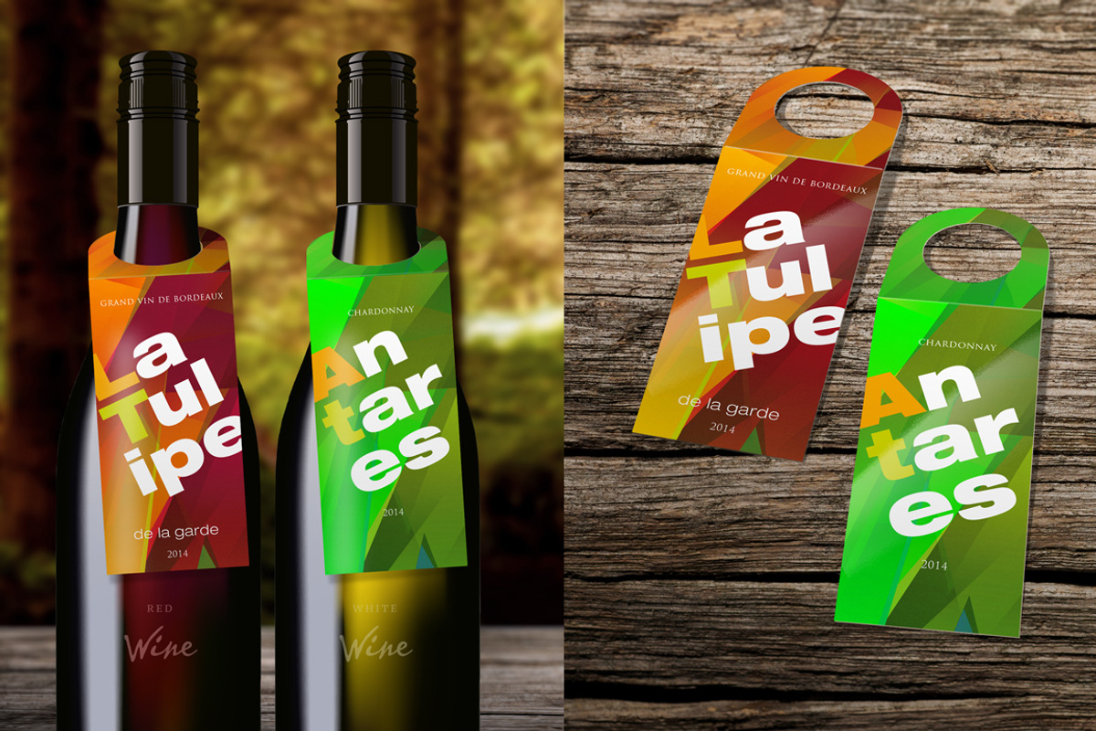 Wine Neckhanger Mockup, a Product Mockup by ArtefShop (Photo 1 of 5)