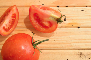 Fresh Tomatoes on Wooden Table, a Food & Drink Photo by Davizro's Market