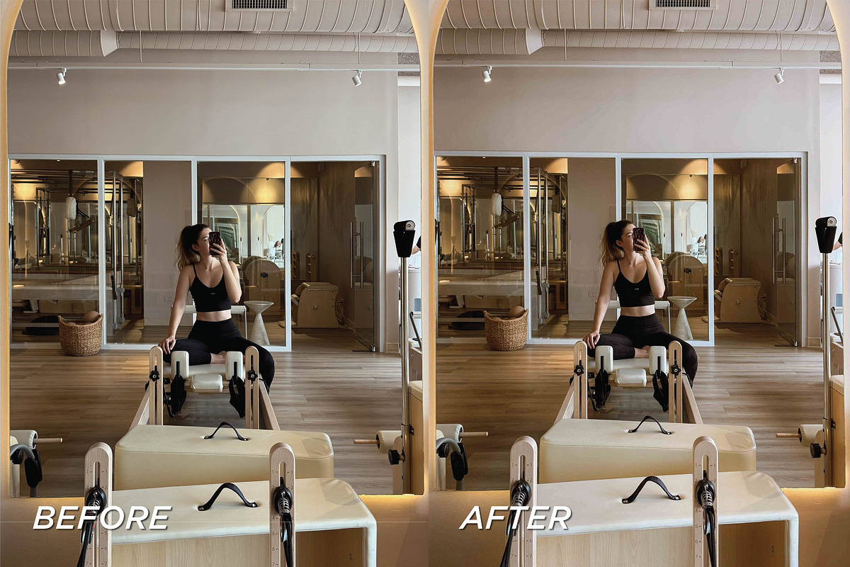 15 Pilates Lightroom Presets, a Preset Add-On by TheWayfarerShoppe (Photo 4 of 10)