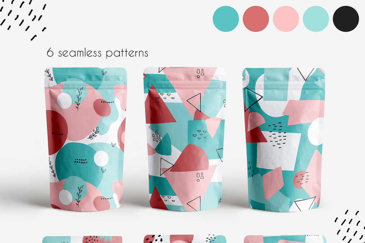 Shape and contour collage ma, a Pattern Graphic by Cozy pattern shop (Photo 4 of 8)