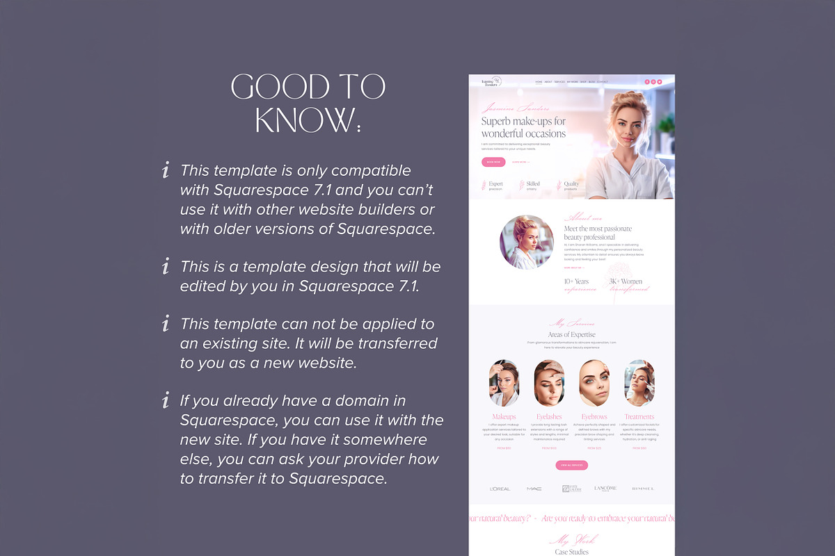 Esthetician Squarespace Template, a Squarespace Template by vectorocean (Photo 11 of 11)