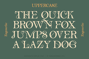 ZAGONETKE - UNIQUE DISPLAY FONT