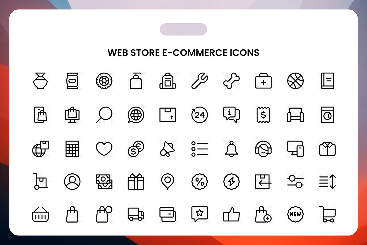 Web Store E-Commerce Icons, an Icon by Wencory