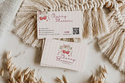 Cherry Blossom Business Card Canva, a Business Card Template by Arslan (Thumbnail 2 of 7)