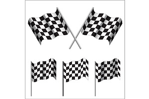 Checkered Flags (racing). Vector, a Sport Illustration by piter.goskov