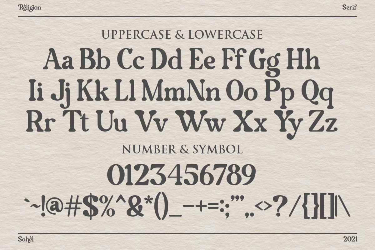 Religion – Modern Serif, a Serif Font by Sohel Studio (Photo 13 of 17)