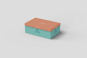 Shoebox Mockup Photoshop Template