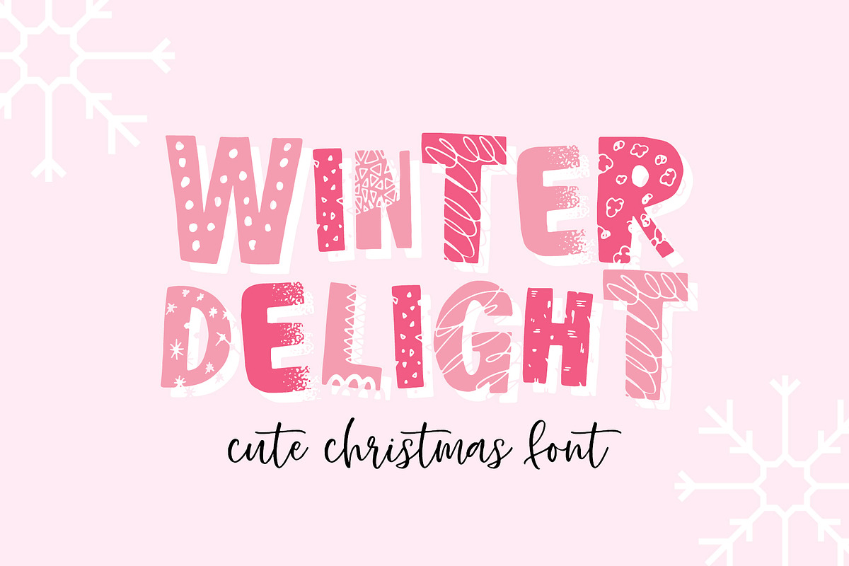 Winter Delight Christmas font, a Handwritten Font by supfonts (Photo 1 of 9)