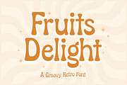 Fruits Delight a Groovy Retro Font, a Sans Serif Font by Storytype Studio (Thumbnail 1 of 15)