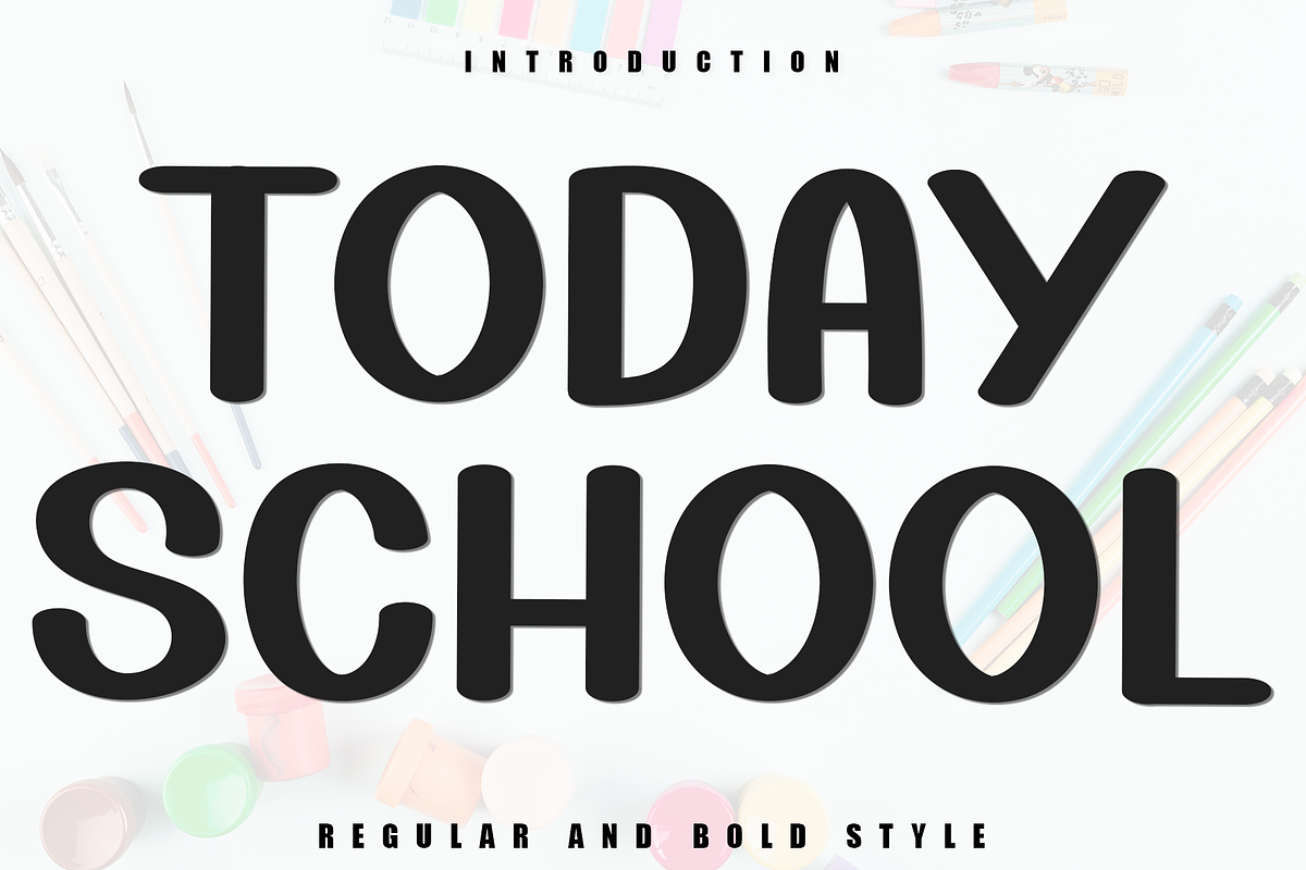 Today School, a Script Font by InermediaSTUDIO (Photo 1 of 8)