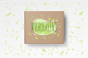 Microgreens Vector Set, an Object Illustration by ElenaKovalyova (Thumbnail 6 of 7)