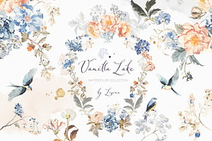 VANILLA LAKE - floral set by Lisima