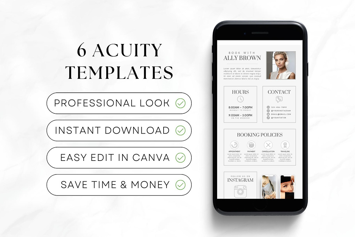 Lash Tech Acuity Scheduling • Canva, a Websites & App Template by OniriqveDesigns (Photo 6 of 8)