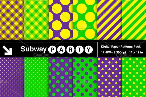 Mardi Gras Dots, Stripes & Gingham preview 2