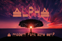 Alpha - Modern Sans Serif Font
