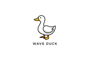 Wave Duck Minimalist, a Branding & Logo Template by Logocreative