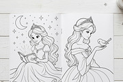Magical Princess Coloring Book Vol38, a Person Illustration by ikarifq shop (Thumbnail 5 of 7)