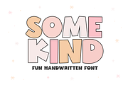 Somekind | Fun Handwritten Font, a Font by KA Designs (Thumbnail 1 of 9)