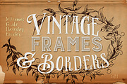 Vintage Frames & Borders Plus PS abr, a Decorative Illustration by Clikchic Designs (Thumbnail 1 of 5)