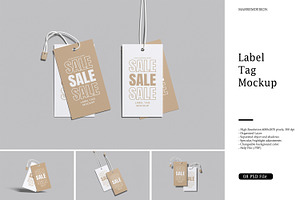 Label Tag Mockup, a Product Mockup by mahremdesign