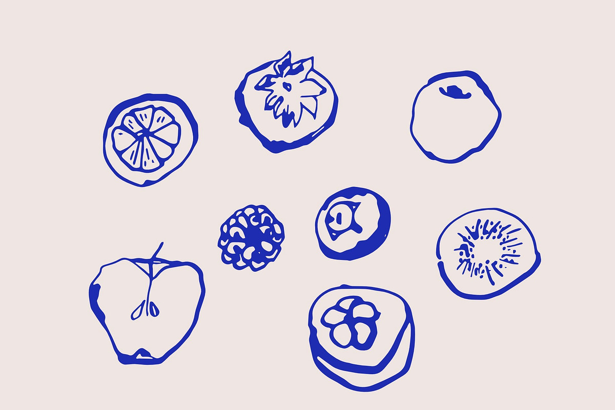 Hand drawn fruits collection, a Food Illustration by Anada Arty (Photo 6 of 11)
