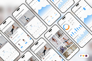 Fitness Activity Mobile App UI Kit