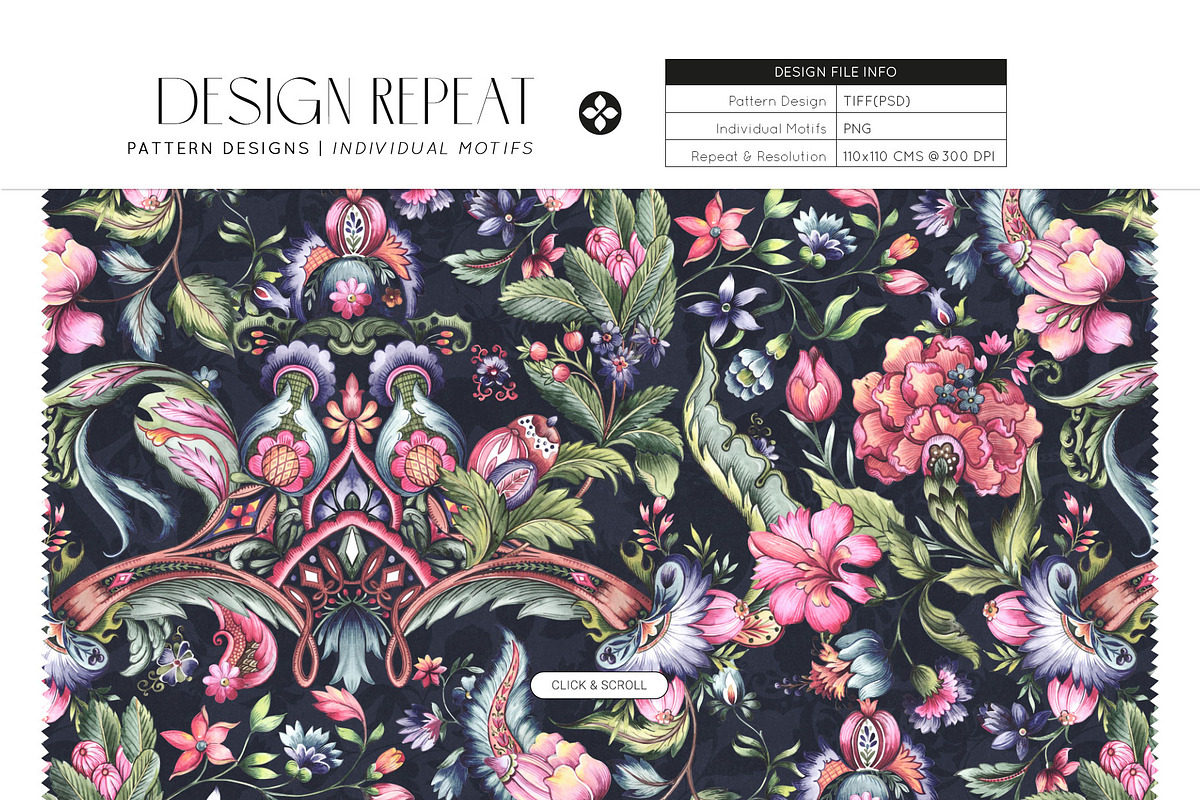 Ornate, Hand painted luxury designs!, a Pattern Graphic by Pink Linen (Photo 2 of 10)