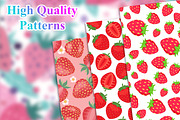 Strawberry Seamless Pattern, a Pattern Graphic by Digital Studio (Thumbnail 3 of 4)