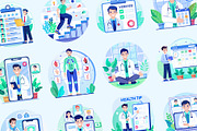 Doctor Illustration Art Set, a Healthcare Illustration by Brickclay (Thumbnail 6 of 9)